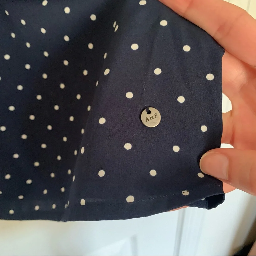 Retro A&F Navy & White Polkadot Camisole - Picture 5 of 10